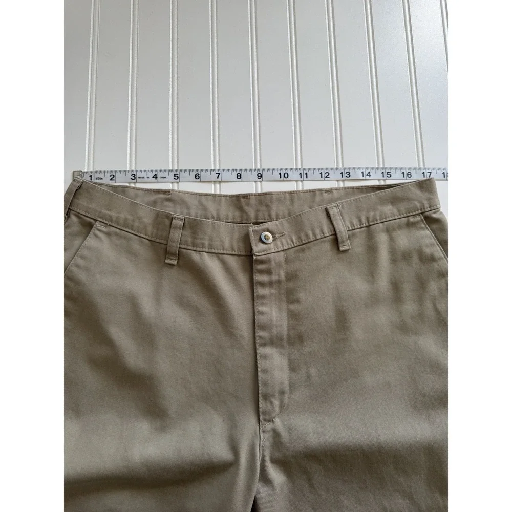 Timber Creek Wrangler Mens 34x30 Khaki Chino Pants Straight‎ Leg Cotton